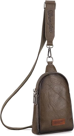 WranglerSmall Crossbody Sling Bag for Women Cross Body Purse Chest Bags for Travel