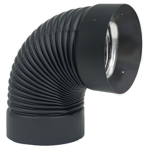 Heat-Fab 2814B 8" 90 Degree Elbow, Black