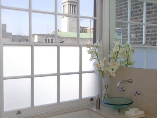 White Frosted Privacy Glass Window Film (50cm x 1m) (50cm x 1 metre)