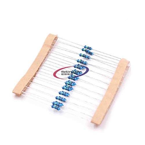 Reland Sun 100pcs 1/2W Metal film resistor 1R ~ 1M 100R 220R 330R 1K 1.5K 2.2K 3.3K 4.7K 10K 22K 47K 100K 100 220 330 1K5 2K2 3K3 4K7 ohm (330R)