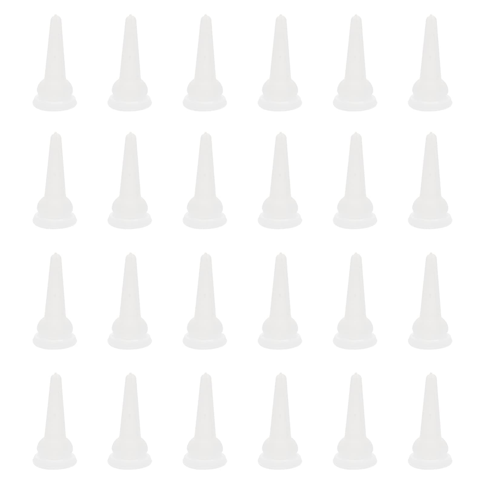 POPETPOP40Pcs Pet Feeding Bottle Silicone Nursing Bottle Pacifiers Nozzle Head Replacement for Dog Puppy Cat Kitten Small Animals