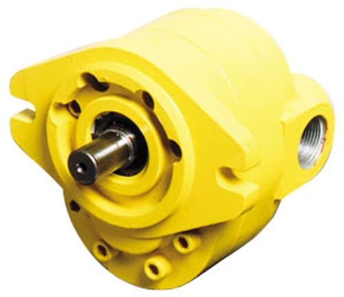 CROSS Manufacturing 300024 50P038 RBASA Aluminum Hydraulic Gear Pump, Right Hand Rotation, SAE"B" Mounting, Splined Shaft, 3.80 Cu in/Rev Displacement, Orange