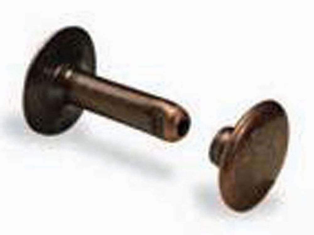 Tandy Leather Rapid Rivets Medium Antique Copper Nickel Free Plate 100/pk 1273-14