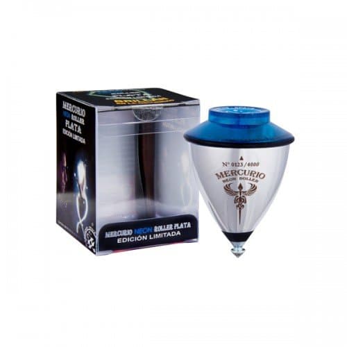 Trompos Space Mercurio Spinning Top - Bearing Roller Tip - LTD Edition - Silver (Silver)