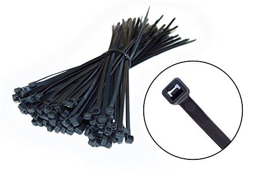 Ultra Strong Durable 100 X 300mm 4.8mm Nylon Cable Ties Black, Zip Ties Fixings