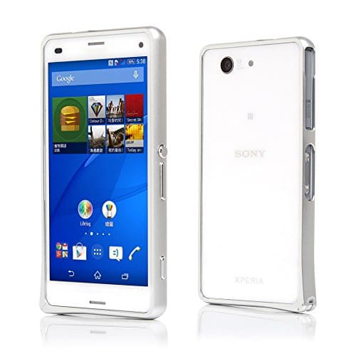 Sony Xperia Z3 Compact Bumper Case- Danyee Premium Aluminum Metal Bumper Frame Case for Sony Xpeia Z3 Compact Sony Xperia Z3 Mini (Sliver)