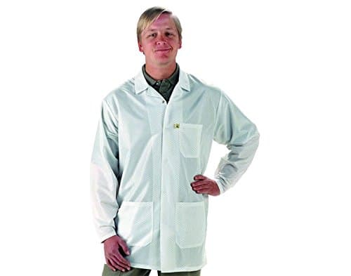 Tech Wear Medium Lapel ESD / Anti-Static Lab Coat LEQ-13-M [PRICE is per COAT]