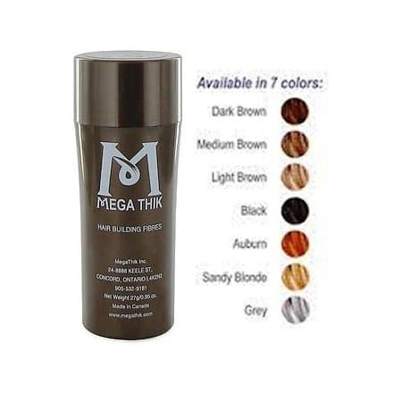 Megathik Hair Building Fibers 27 Grams Light Brown Color