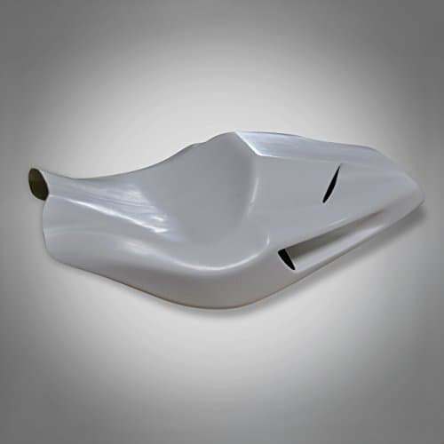 DR70 Ricambi Weiss Street Fighter Suzuki Honda 916 Effect Fibreglass Race Seat Solo Rear, White