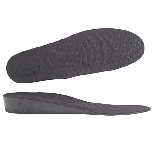 Y2C Men's Height Increase Elevator Shoes Insoles (approx 1.2 inches) Black 7.5-11.5 and Random Gift by Y2COMMERCE