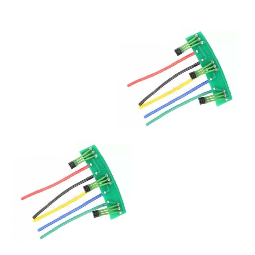 SaiDian 2Pcs E Bike Hall Sensor 2-Wheels Electric Vehicles Motor Hall Element Circuit Board 41F Motor Hall Plate Sensor 120 Degree with Wire