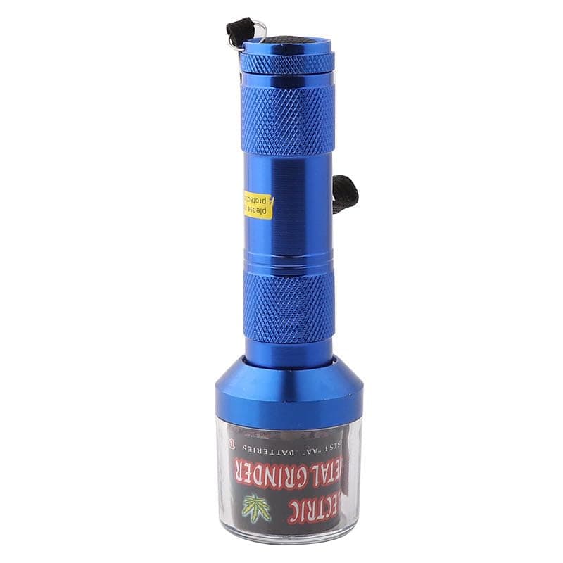 Zinc Alloy Electric Metal Grinder Herb Tabacco Crusher Grinder Cracker(Blue Color, no battery included)