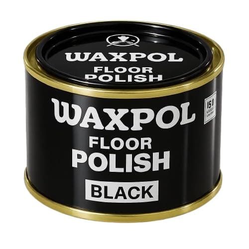 Waxpol Floor Polish Black 400 g Long-Lasting High Shine for Cement Floors, Tiles, Vinyl & Hard Surfaces