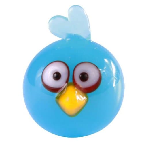 Angry Birds 1 Inch Glass Mini Figure Limited Edition Blue Bird