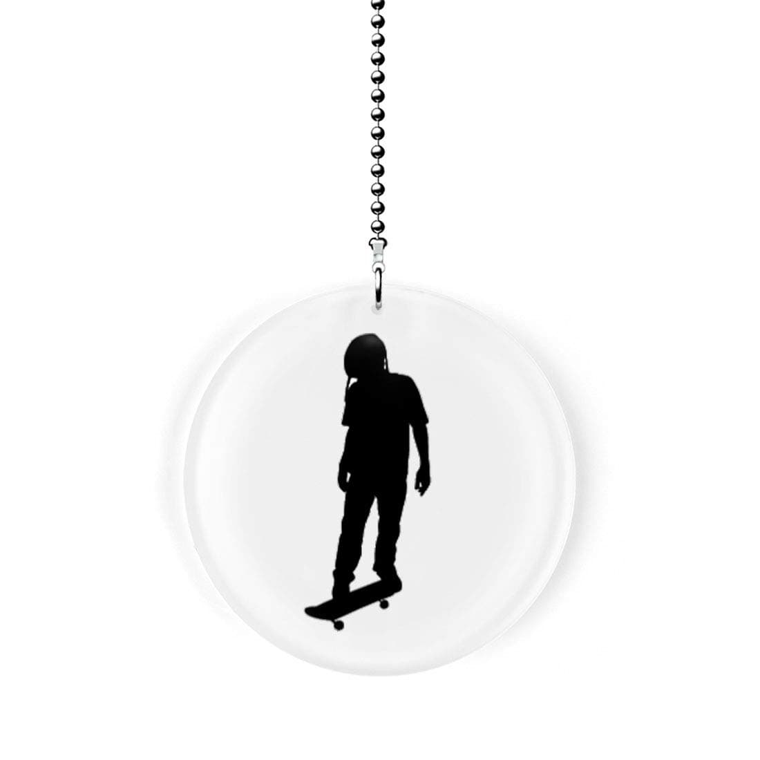 Skateboarder Silhouette Fan/Light Pull