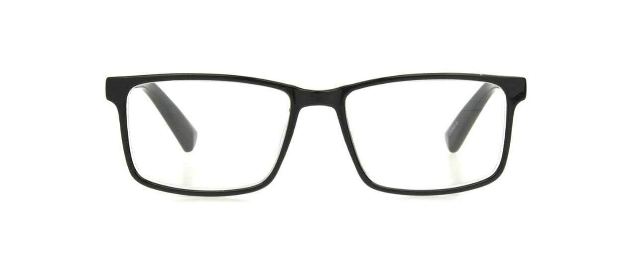 Foster Grant Ti-Tech Ti 200 Black Reading Glasses with Case (1.25)