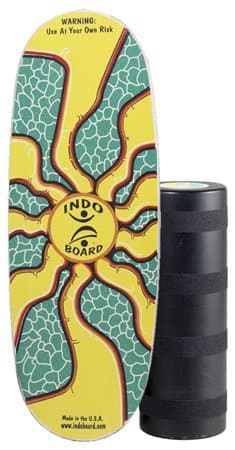 INDO BOARD Pro Balance Board with Roller - 3 Color Choices - for Surfers, Snowboarders, SUP, Fitness - 42” X 15” deck and 8.5” diameter Pro Roller - Perfect for Tall Riders