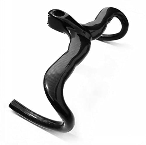 3K Full Carbon Fiber Road Bicycle Racing Drop Integrated Bar Stem Integrated Handlebar Glossy