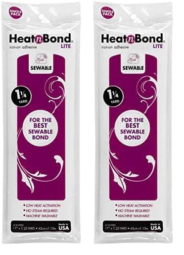 HeatnBondLite Iron-On Adhesive, 17 Inches x 1.25 Yards (3522) (Pack of 2)