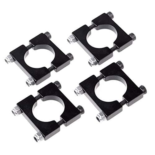 4 Piece CNC Aluminum 16mm Round Tube Mount Clamp with Hardware