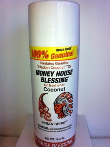 Money House Indian spirit money house blessing air freshener in coconut (coco), Coconut, 14.4 Ounce