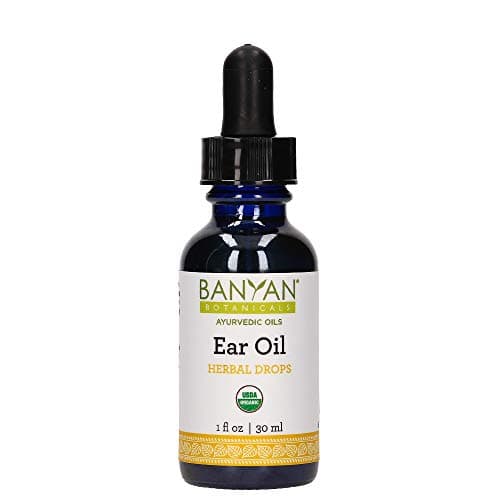 Organic Ear Oil with Ashwagandha, Bilva & Garlic - 1 oz | Soothing & Comforting | Non-GMO & Sustainably Sourced by Banyan Botanicals
