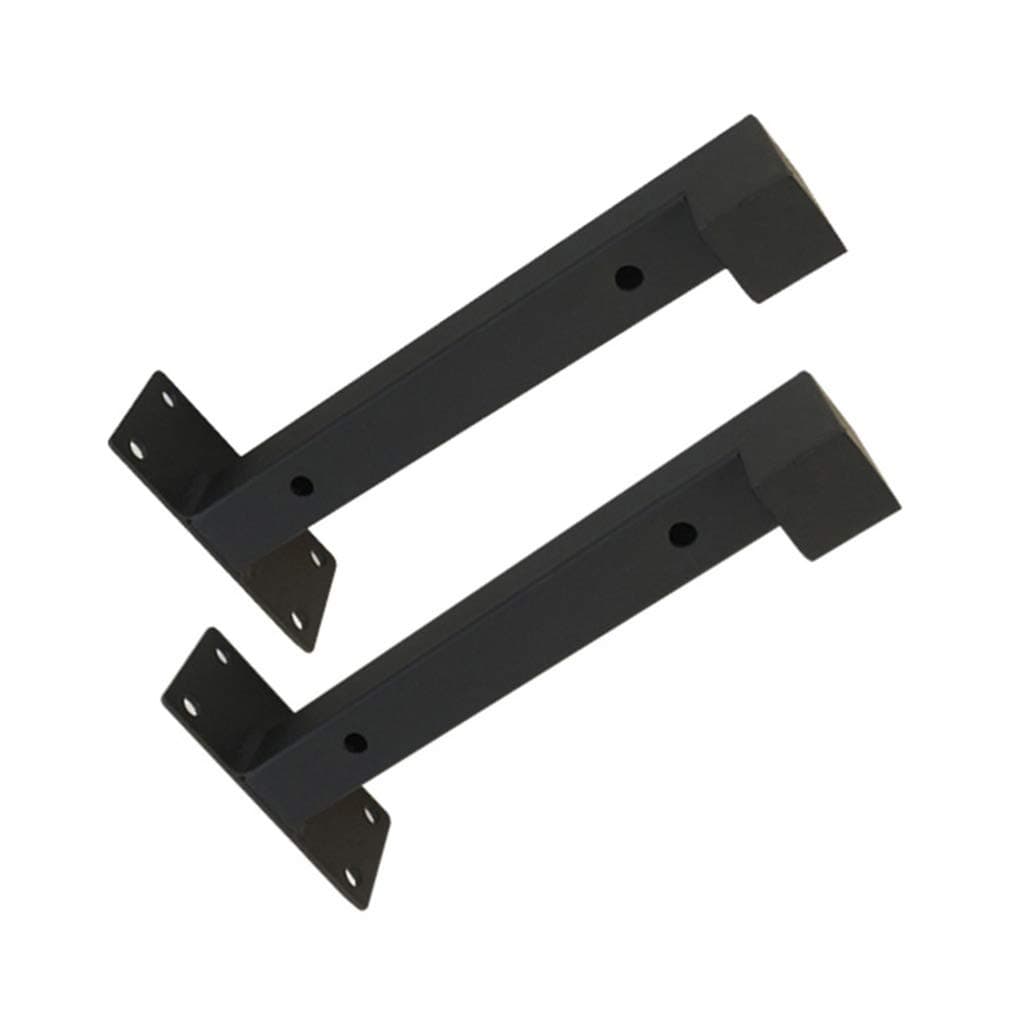Shelf bracket SZXD Black Hook wall mount support Metal iron Modern decorative Shelves Floating shelf 2 pieces