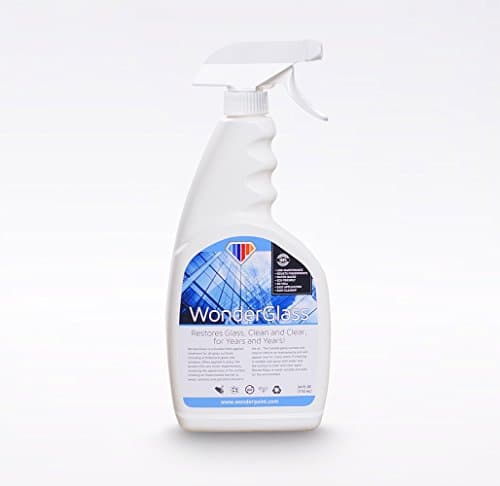 WonderGlass eco-friendly bonding treatment, dirt and water repellant, restores and renews for long lasting clean windows and glass, spray bottle, 24 ounce