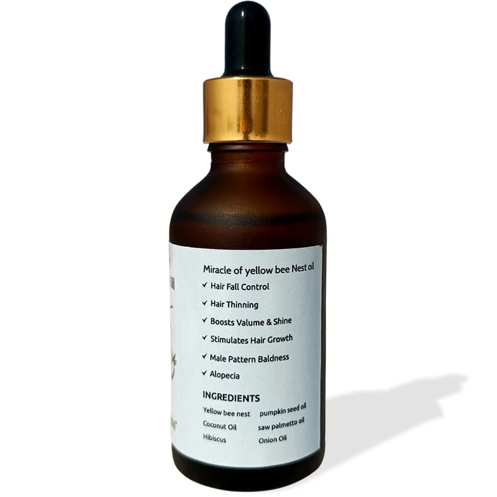 Yellow Bee Nest Oil 50Ml - Tataiya Bhirad Oil | Hair Fall And Hair Growth | Reduce Hair Fall And Increase Hair Volume With Natural Formula