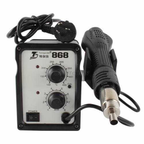 Hot Air Solder Blower Toolguide 868 SMD Rework Station Heat Gun 220V+ Nozzle D21
