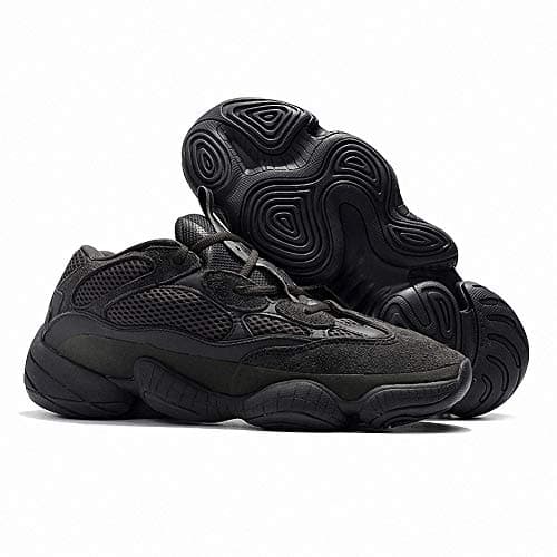 WEGERY Men's 500 Sneakers Lightweight Running Shoes, Utility Black, 9.5