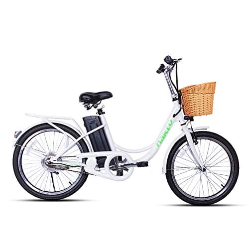 nakto 22" 250W City Electric Bicycle Sporting EBike with Removable Waterproof Large Capacity 36V10A Lithium Battery and Battery Charger