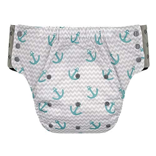 Pull On Cloth Diaper with Tabs - Special Needs Protective Incontinence Briefs for Big Kids, Teens and Adults (Extended, Black)