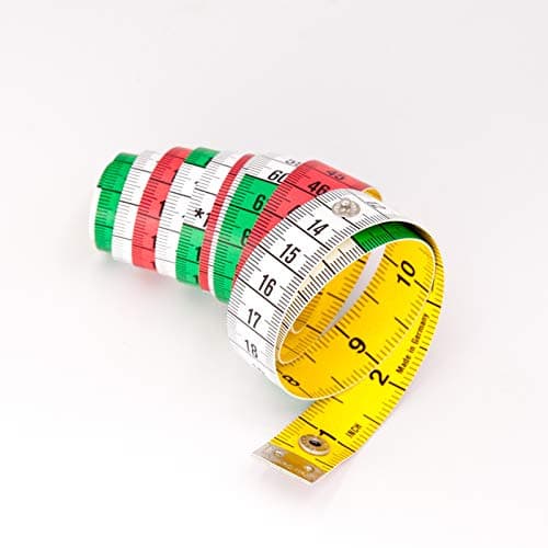 hoechstmass Soft Tape Measures Sewing Rulers Dual-Sided (cm/inch) 150cm/ 60inch with Colour Decimetre Divisions