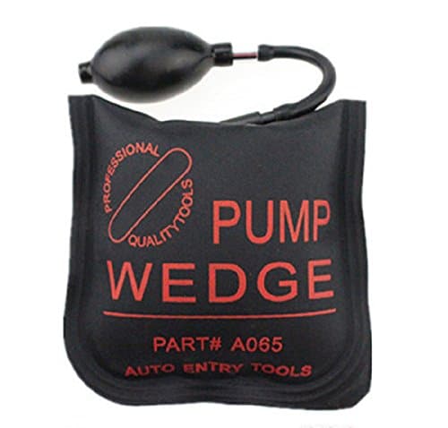Air Wedge Pump Car Door Lock Opener Inflatable Shim Airbag Cushioned Auto Entry Tool for Car/Auto Door Use Pry Bar and Leveling Alignment Tool (M size/Black)