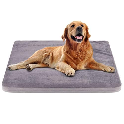 Large Dog Bed Crate Pad Dog Mat Mattress Pet Beds Foam Cushion with Washable Cover Anti-Slip 39.37"