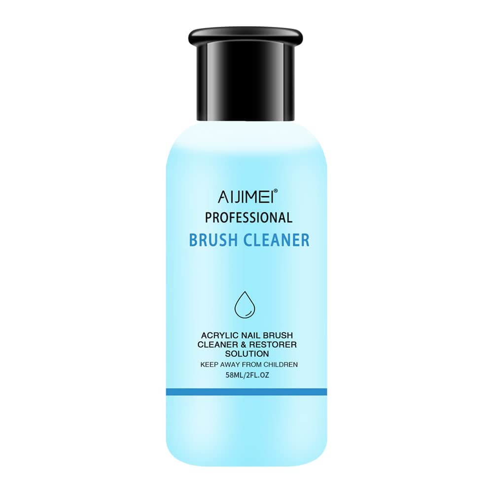 Acrylic Nail Brush Cleaner Acrylic Brush Cleaner Liquid Acrylic Paint Brush Cleaner Nails Artist Acrylic Brush Cleaner 58ml 2.1 FL.OZ