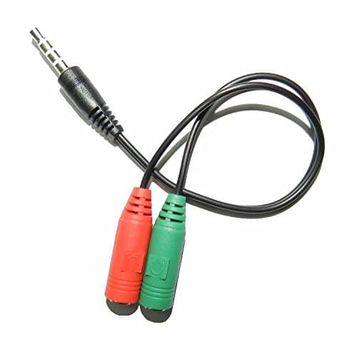Zhanyun 3.5mm Female to 2 Male Extension Earphone Headphone Audio Splitter Cable Adapter