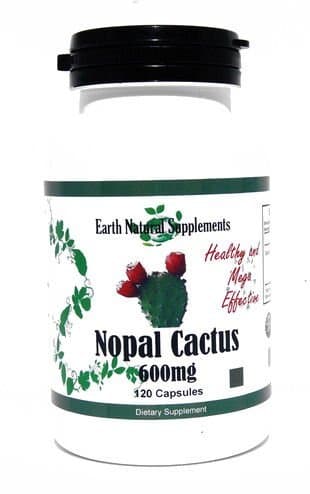 Nopal Cactus 600 Mg* 120 Capsules - Supports Healthy Glucose Levels - Appetitie Suppressant