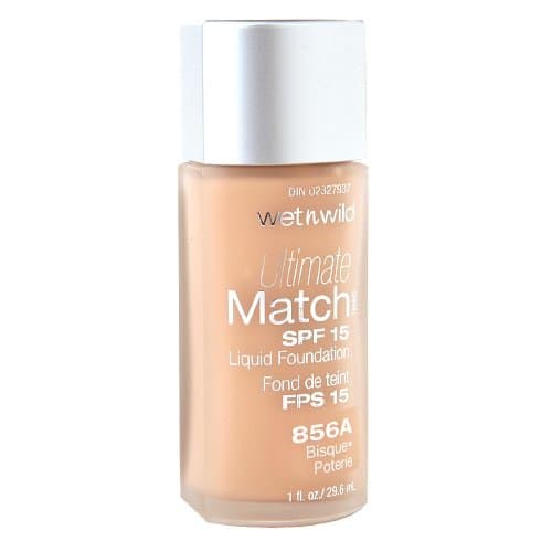 Wet N Wild Ultimate Match Liquid Foundation SPF 15, #856A Bisque - 1 Oz, Pack of 3