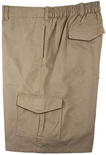 Falcon Bay Big and Tall Men's Expandable Waist Cargo Shorts