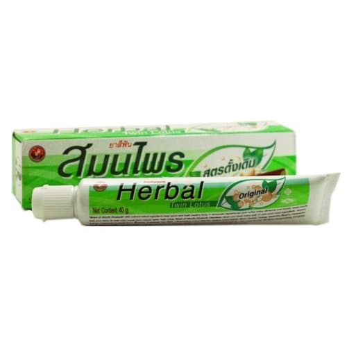 Twin Lotus Herbal Toothpaste Thai Oral Gum and Tongue Care 40g