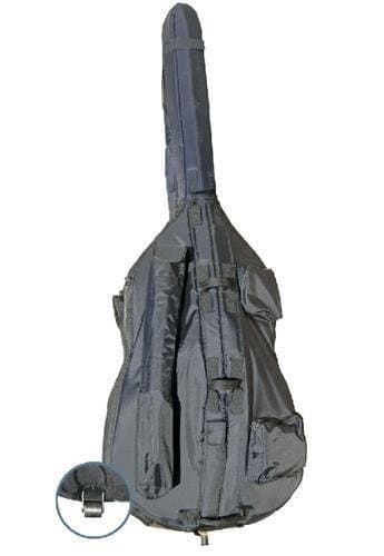 Westbury 22mm Padded Upright Double Bass Gig Bag Case 3/4 Size WITH WHEELS