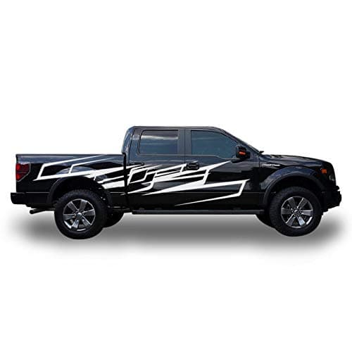 Bubbles Designs Decal Sticker Vinyl Racing Stripes wrap Compatible with Ford F150 Regular Cab 2014-2018