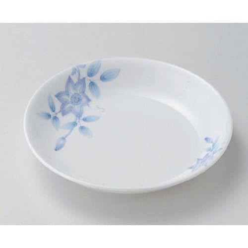 Small Plate, Teisen Flower Round Plate, Medium, 6.7 x 1.2 inches (17.1 x 3 cm), Japanese Tableware, Japanese Dish, Restaurant, Inn, Commercial Use