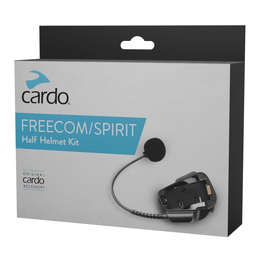 Cardo Freecomm-X/Spirit Unisex Adult Half Helmet Kit, Black, One Size