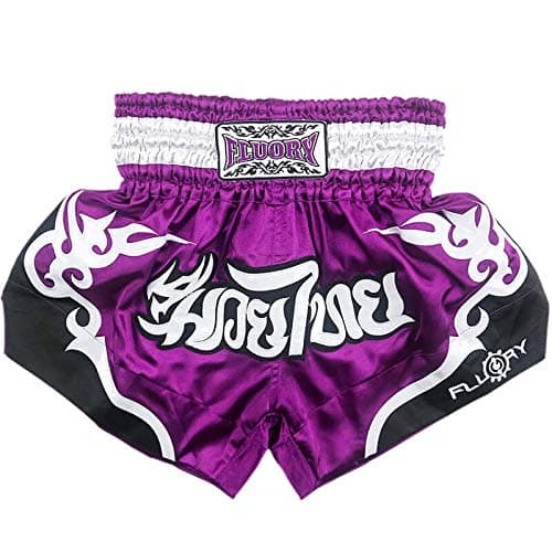 FLUORY Muay Thai Shorts, Tear-Resistant Boxing Shorts MMA Fight Kick Clothing For Men Women Kids Martial Art Training Grappling.