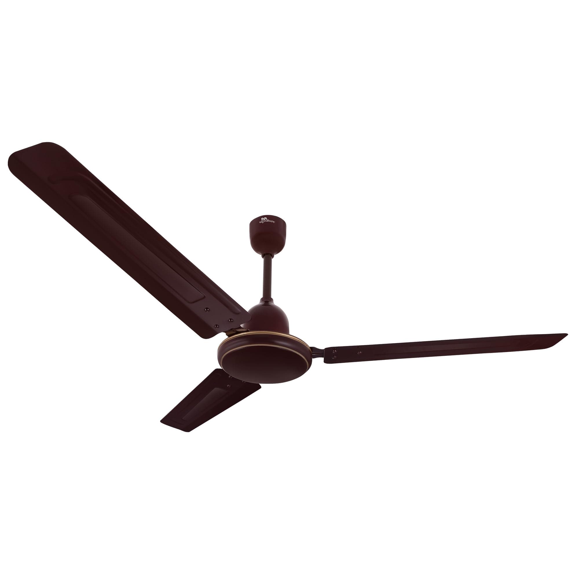 - RR Signature Morpheus1200MM Star-rated BEE Certified Energy Efficient 52-Watt High Speed Ceiling Fan (Brown)