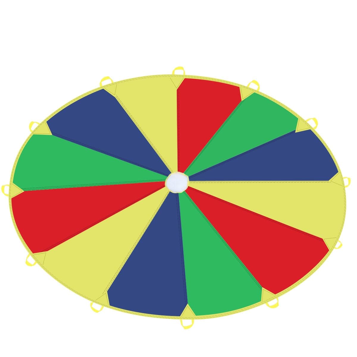 Sonyabecca Parachute 8 Feet 10 Feet 12 Feet for Kids with 9 Handles 12 Handles Play Parachute for 8 12 Kids Tent Cooperative Games Birthday Gift