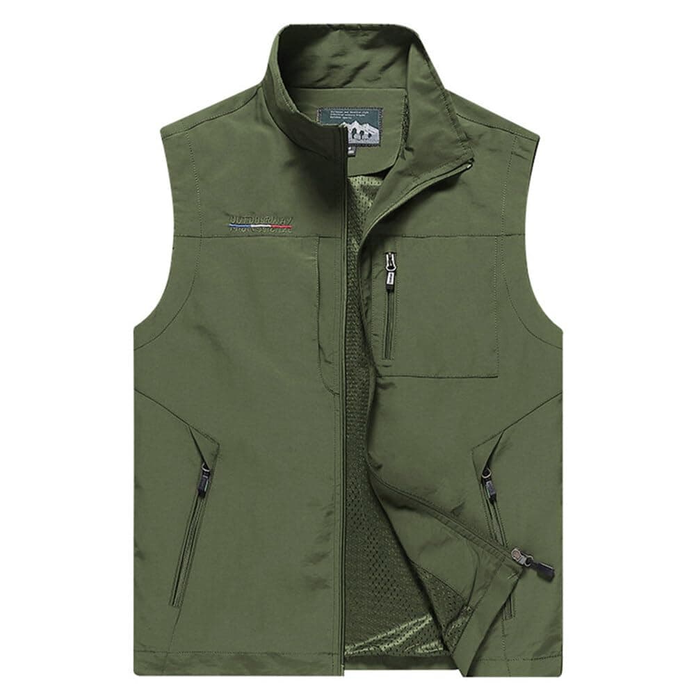 Mens Work Vest Summer Travel Photo Vest Cargo Sleeveless Jackets with Pockets